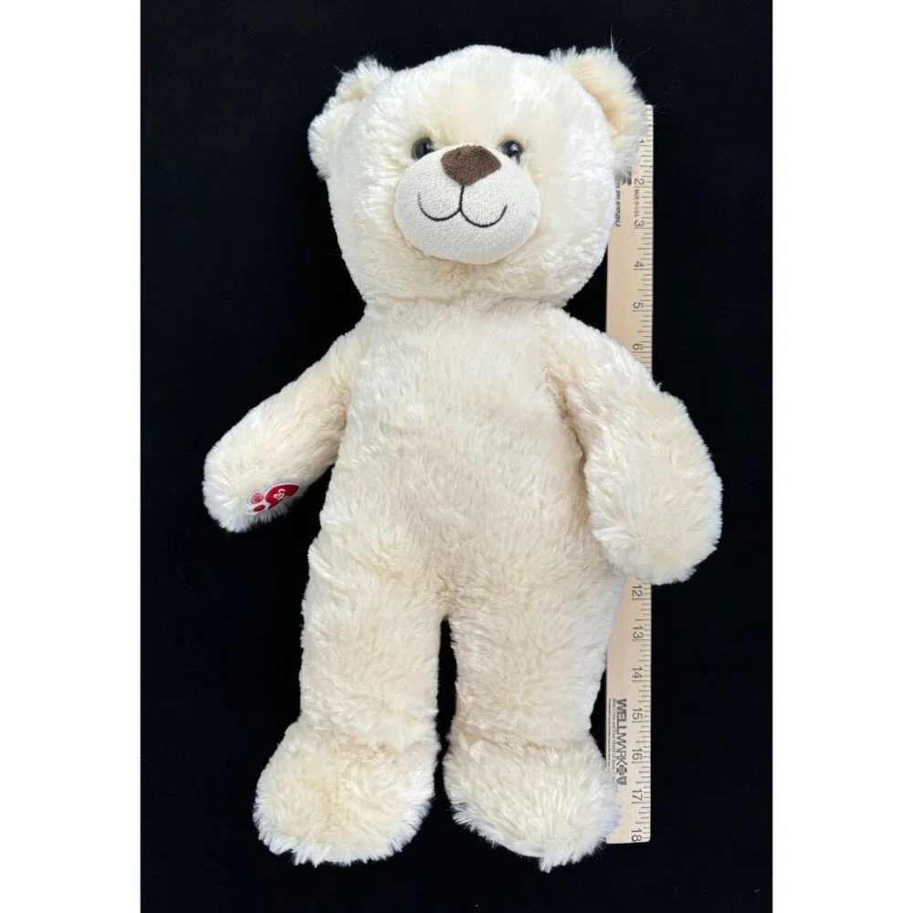 Build A Bear Workshop Lil Buttercream Cub Teddy Bear Plush Soft Cuddly Off-White